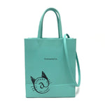 Tiffany Blue Leather Shoulder Bag (Pre-Owned)