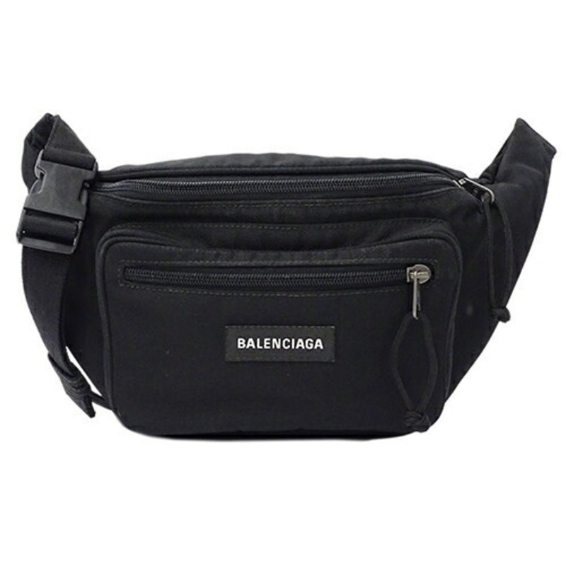 Balenciaga Black Nylon Fanny Pack Sling Bag (Pre-Owned)