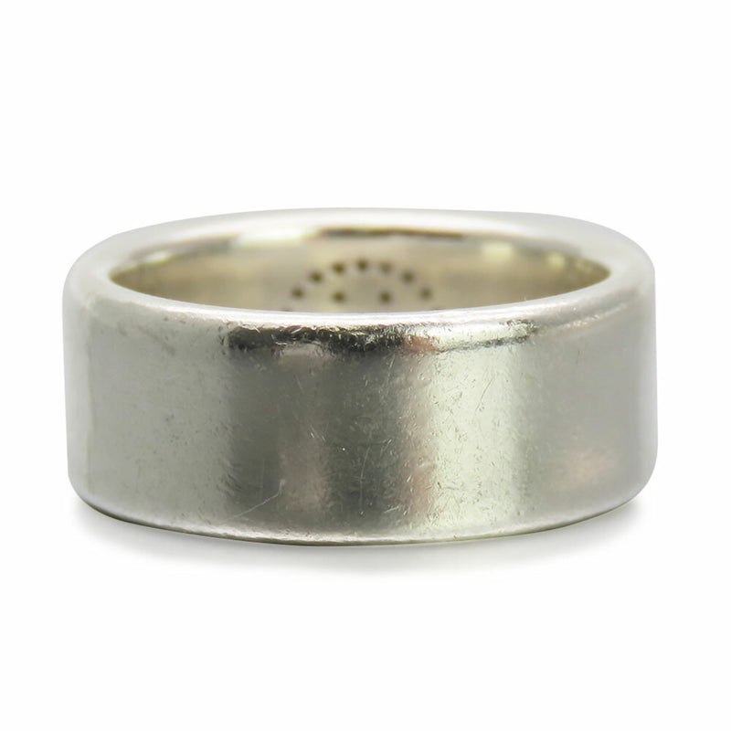 Hermes Silver Silver 925 Band Ring (Pre-Owned)