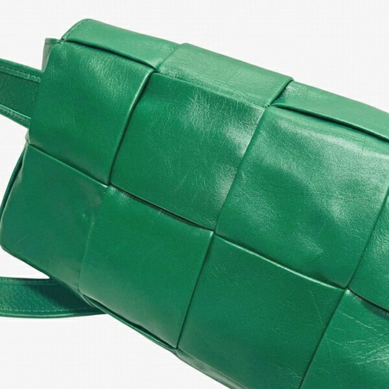 Bottega Veneta Green Leather Fanny Pack Sling Bag (Pre-Owned)