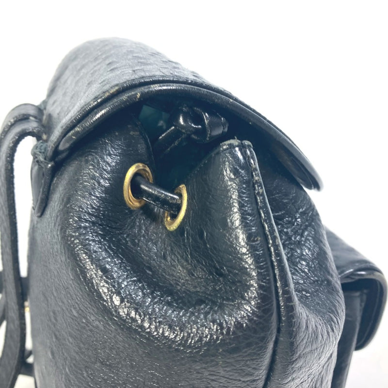 Versace Black Leather Backpack (Pre-Owned)