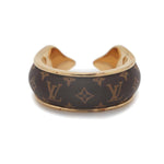 Louis Vuitton Brown Gold Plating Monogram Band Ring (Pre-Owned)