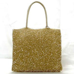 Anteprima Beige Gold Wire Handbag Pouch (Pre-Owned)