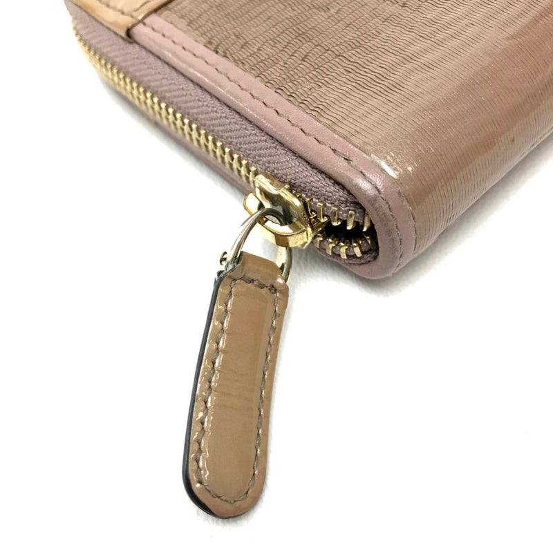 Bvlgari Beige Leather Long Wallet (Bi-Fold) (Pre-Owned)