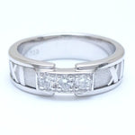 Tiffany White Gold White Gold (18K) Band Ring (Pre-Owned)