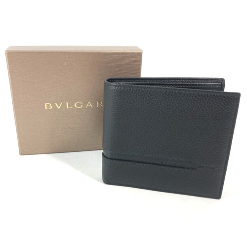 Bvlgari Black Leather Wallet (Bi-Fold) (Pre-Owned)