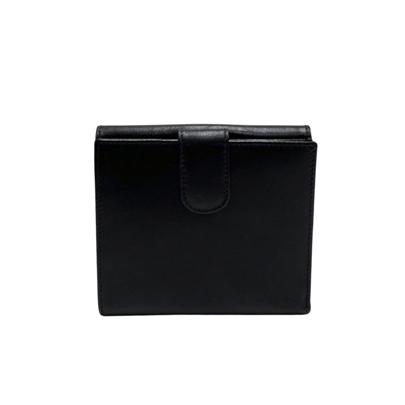 Salvatore Ferragamo Black Leather Wallet (Bi-Fold) (Pre-Owned)