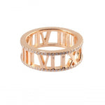 Tiffany Atlas Pink Gold Pink Gold (18K) Band Ring (Pre-Owned)