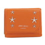 Jimmy Choo Orange Leather Wallet (Bi-Fold) (Pre-Owned)