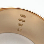 Bvlgari Gold Pink Gold (18K) Band Ring (Pre-Owned)