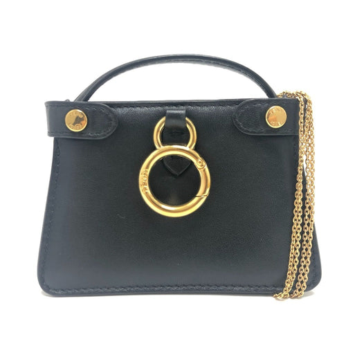 Fendi Peekaboo Black Leather Shoulder Bag (Pre-Owned)