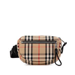 Burberry Beige Black Canvas Fanny Pack (Pre-Owned)