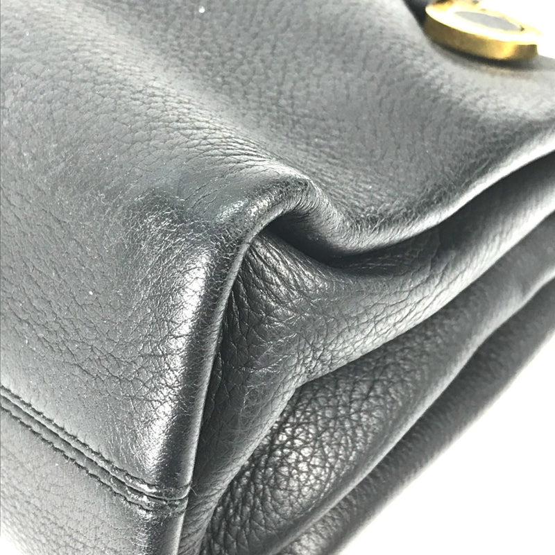 Bvlgari Black Leather Tote Bag (Pre-Owned)