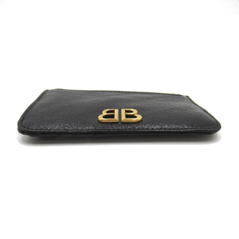 Balenciaga Black Leather Coin Purse/Coin Case