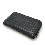 Bottega Veneta Black Leather Long Wallet (Bi-Fold) (Pre-Owned)