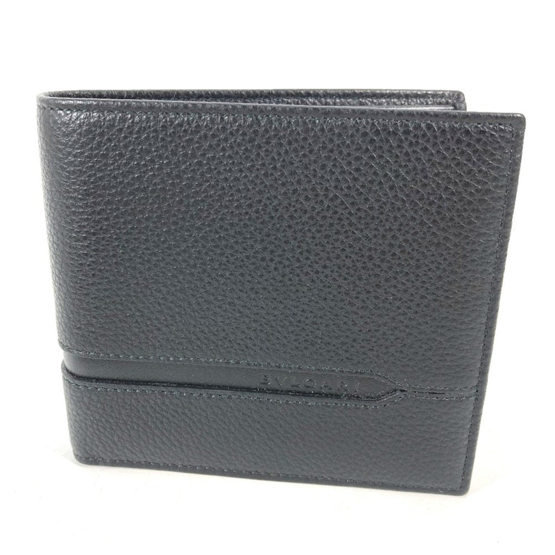 Bvlgari Black Leather Wallet (Bi-Fold) (Pre-Owned)