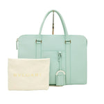 Bvlgari Light Blue Leather Handbag Tote Bag (Pre-Owned)