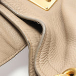 Miu Miu Beige Leather Shoulder Bag (Pre-Owned)