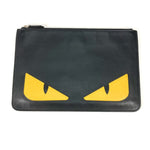 Fendi Black Leather Clutch Bag (Pre-Owned)