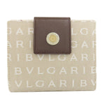 Bvlgari Bvlgari Bvlgari Beige Canvas Wallet (Bi-Fold) (Pre-Owned)