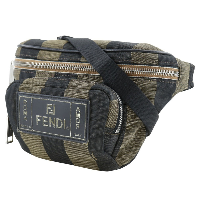 Fendi Brown Nylon Canvas Fanny Pack (Pre-Owned)