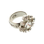 Chanel Silver Metal Band Ring (Pre-Owned)