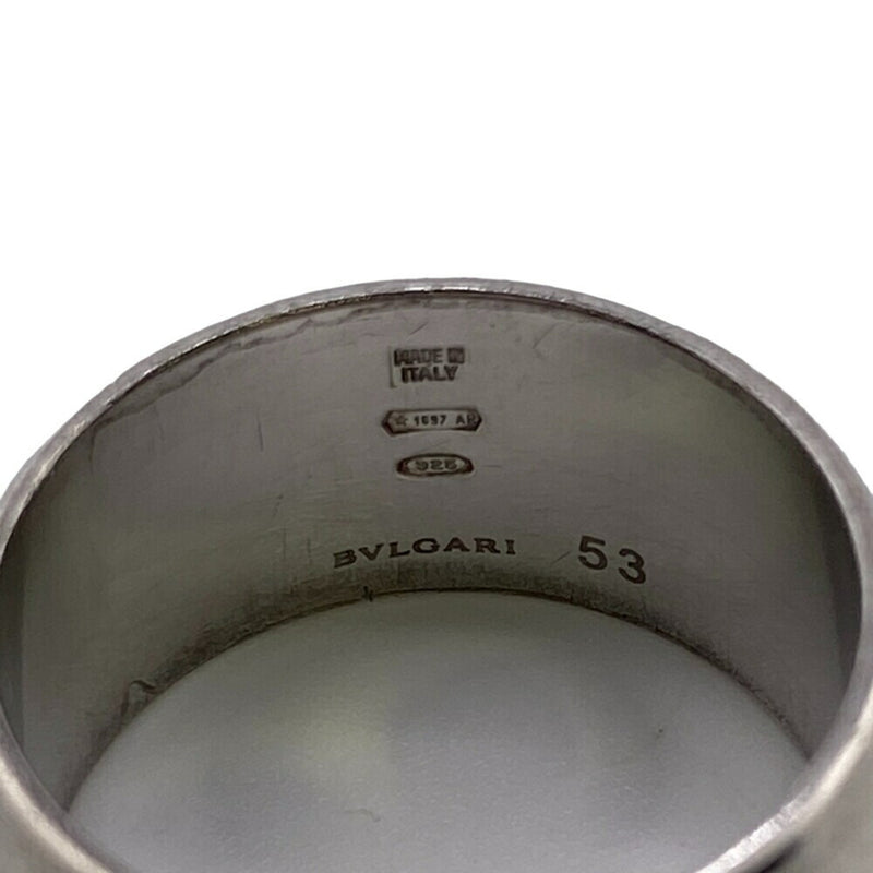 Bvlgari Silver Silver 925 Band Ring (Pre-Owned)