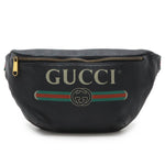 Gucci Black Green Red Color Leather Fanny Pack (Pre-Owned)