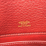 Hermes Red Color Rouge H Taurillon Clemence Leather Backpack (Pre-Owned)