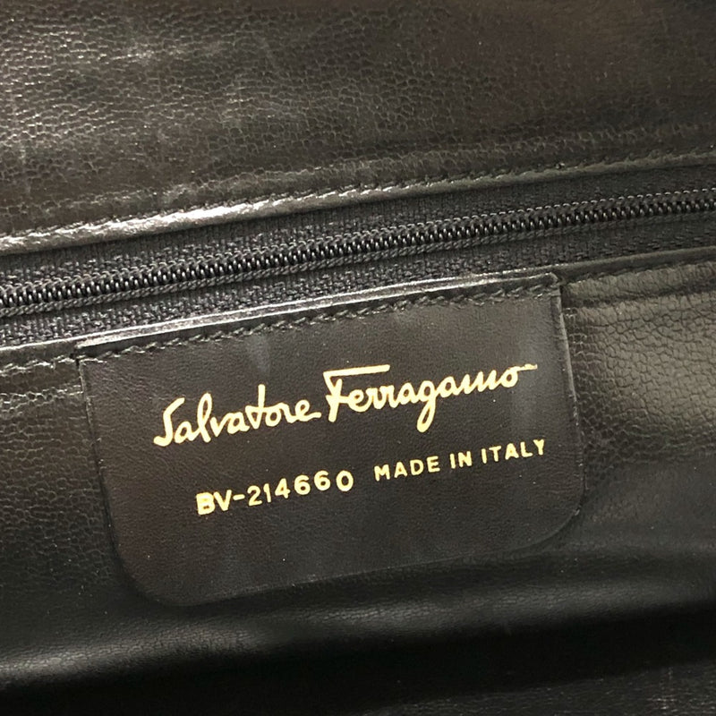 Salvatore Ferragamo Brown Leather Shoulder Bag (Pre-Owned)