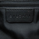 Bvlgari Black Denim Leather Shoulder Bag (Pre-Owned)