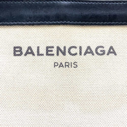 Balenciaga Beige Canvas Leather Pochette Shoulder Bag (Pre-Owned)