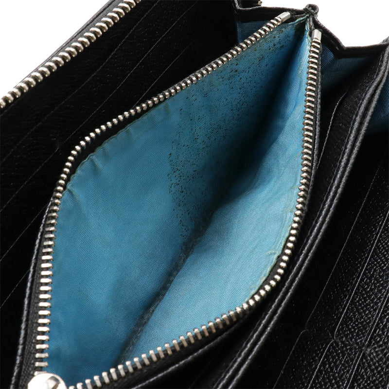 Bvlgari Bvlgari Bvlgari Black Sky Blue Long Wallet (Bi-Fold) (Pre-Owned)