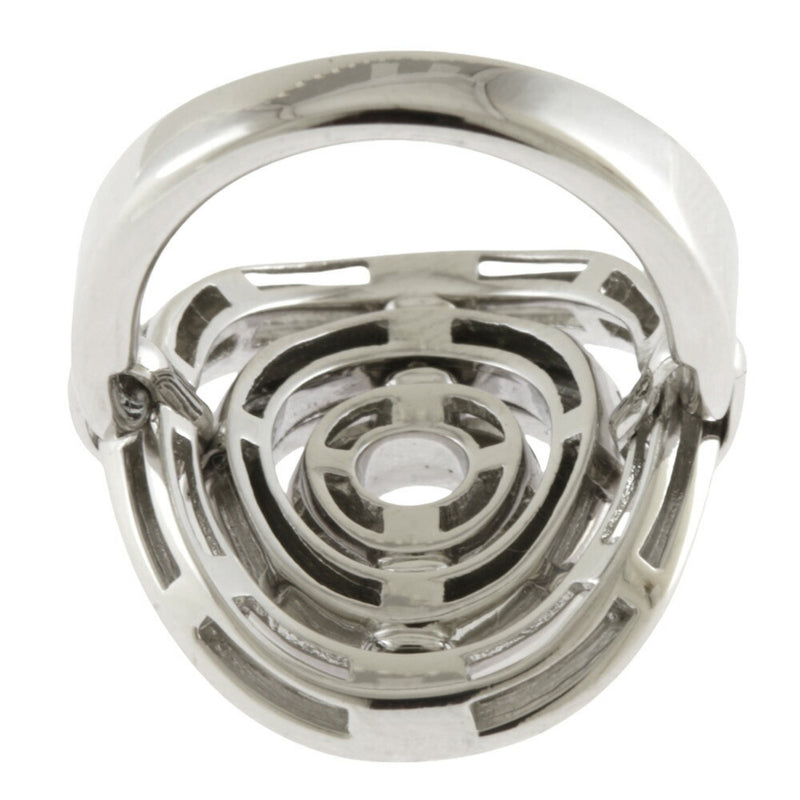 Bvlgari Silver White Gold (18K) Band Ring (Pre-Owned)