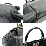 Fendi Black Leather Handbag Shoulder Bag (Pre-Owned)