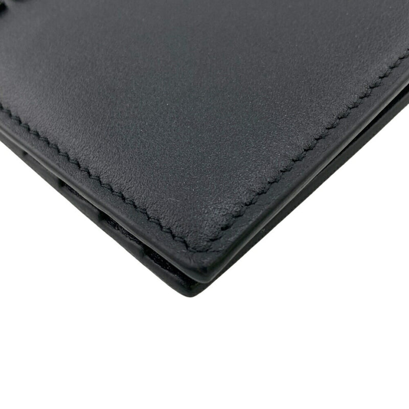 Valentino Garavani Black Leather Bill Wallet (Bi-Fold) (Pre-Owned)