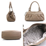 Salvatore Ferragamo Beige Leather Handbag (Pre-Owned)