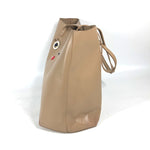 Fendi Beige Leather Shoulder Bag Tote Bag (Pre-Owned)