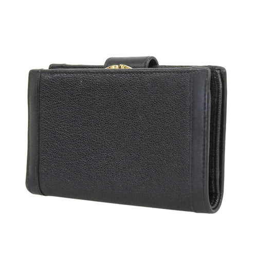 Bvlgari Bvlgari Bvlgari Black Leather Wallet (Bi-Fold) (Pre-Owned)