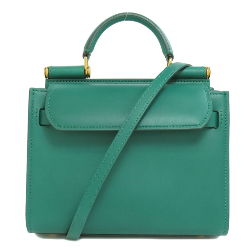 Unspecified Green Leather Handbag (Pre-Owned)