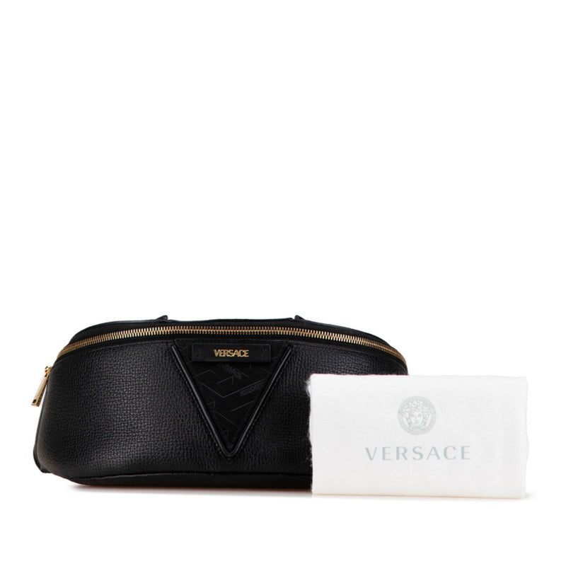 Versace Black Leather Fanny Pack (Pre-Owned)