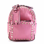 Valentino Garavani Gold Pink Metal Leather Backpack (Pre-Owned)