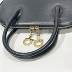 Salvatore Ferragamo Black Leather Handbag (Pre-Owned)