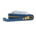 Salvatore Ferragamo Blue Leather Long Wallet (Bi-Fold) (Pre-Owned)