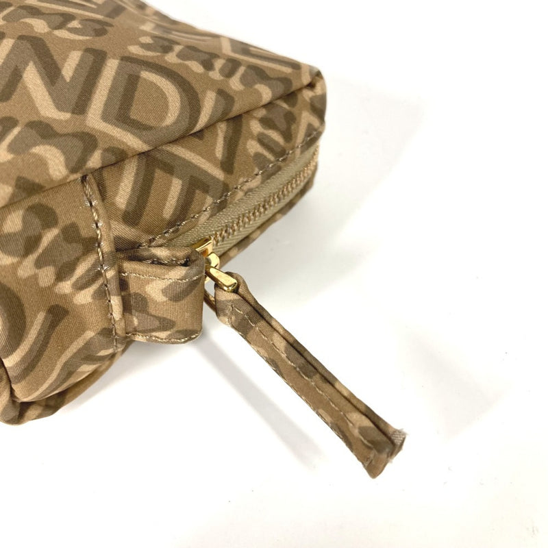 Fendi Beige Nylon Pouch (Pre-Owned)