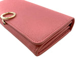 Bvlgari Pink Leather Long Wallet (Bi-Fold) (Pre-Owned)