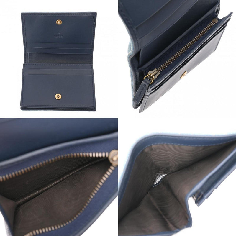 Gucci Blue Denim Wallet (Bi-Fold) (Pre-Owned)