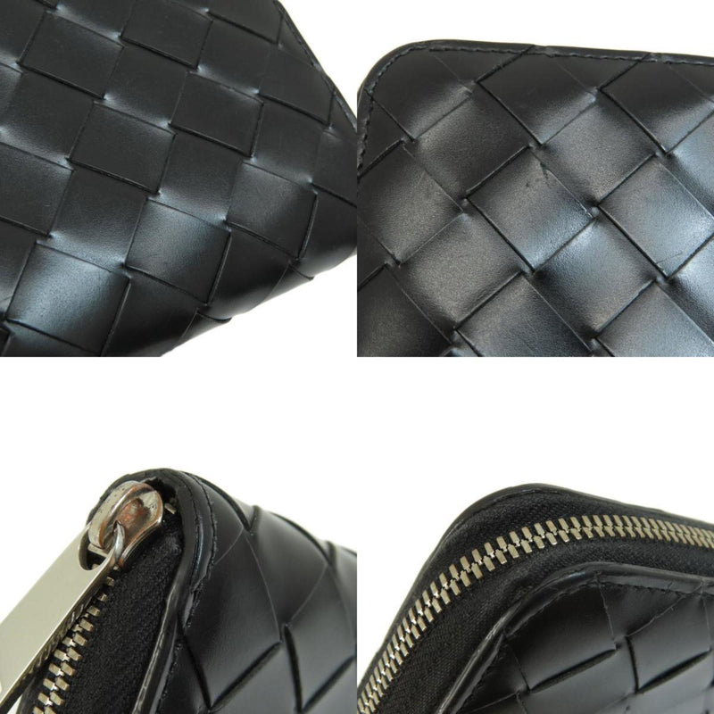 Bottega Veneta Intrecciato Black Intrecciato Coin Purse/Coin Case (Pre-Owned)