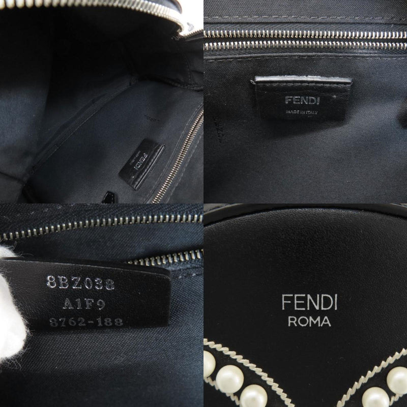 Fendi Black Leather Backpack (Pre-Owned)