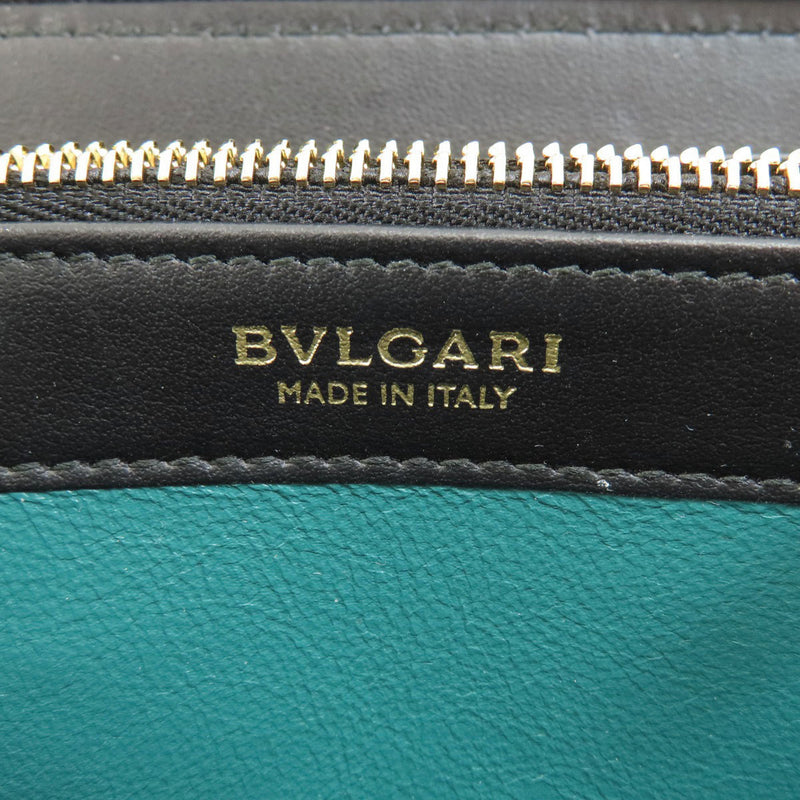 Bvlgari Black Leather Long Wallet (Bi-Fold) (Pre-Owned)